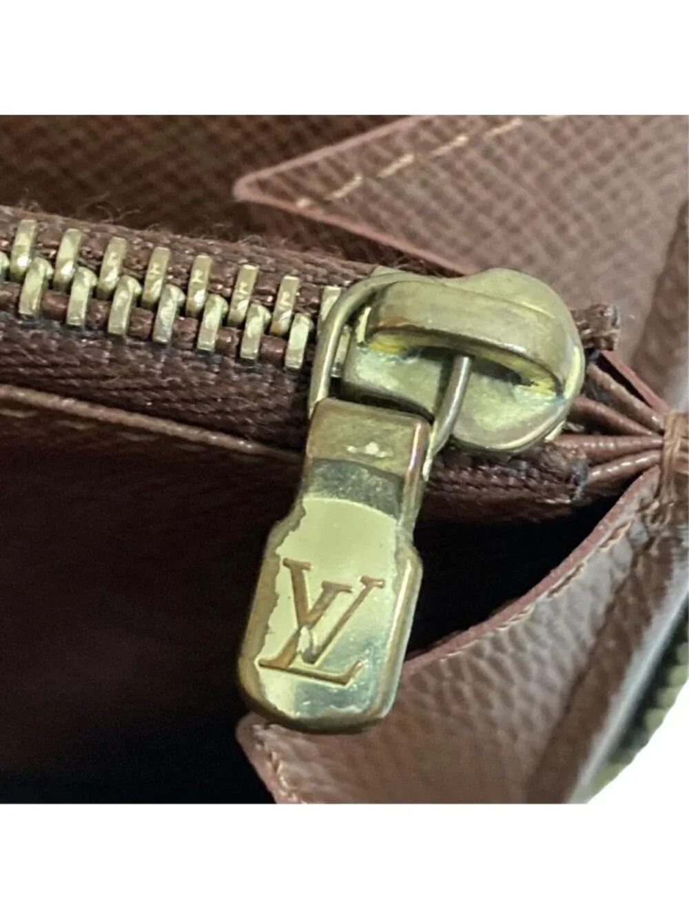Louis Vuitton Monogram Zippy Wallet Zip Around Brown